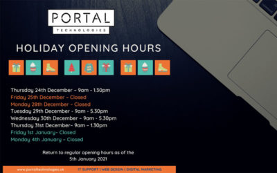 Portal Technologies Christmas Opening Times